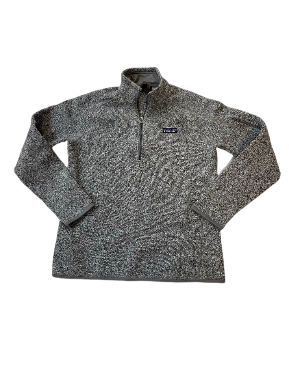 Patagonia Better Sweater Gray Quarter Zip Fleece Pullover L